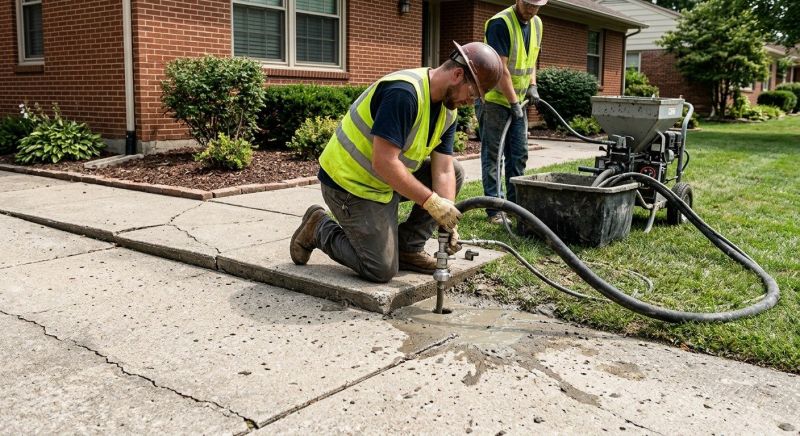 Concrete Settlement Repair in Columbus, OH