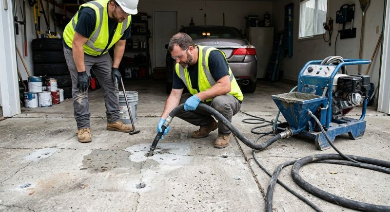 Garage Settling Repair in Des Moines, IA