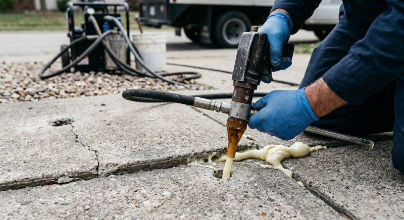 Concrete Poly Jacking in West Des Moines, IA