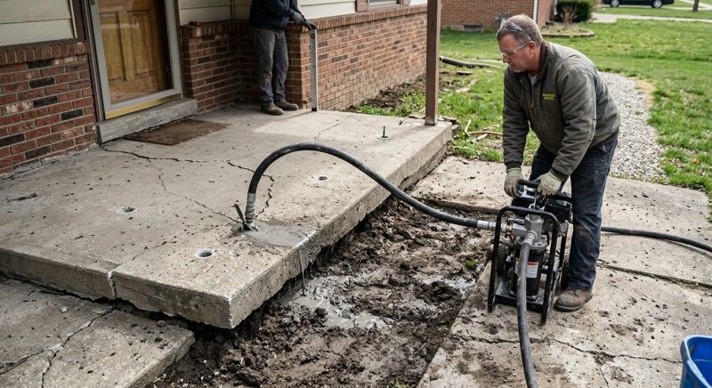 Porch Leveling in Des Moines, IA